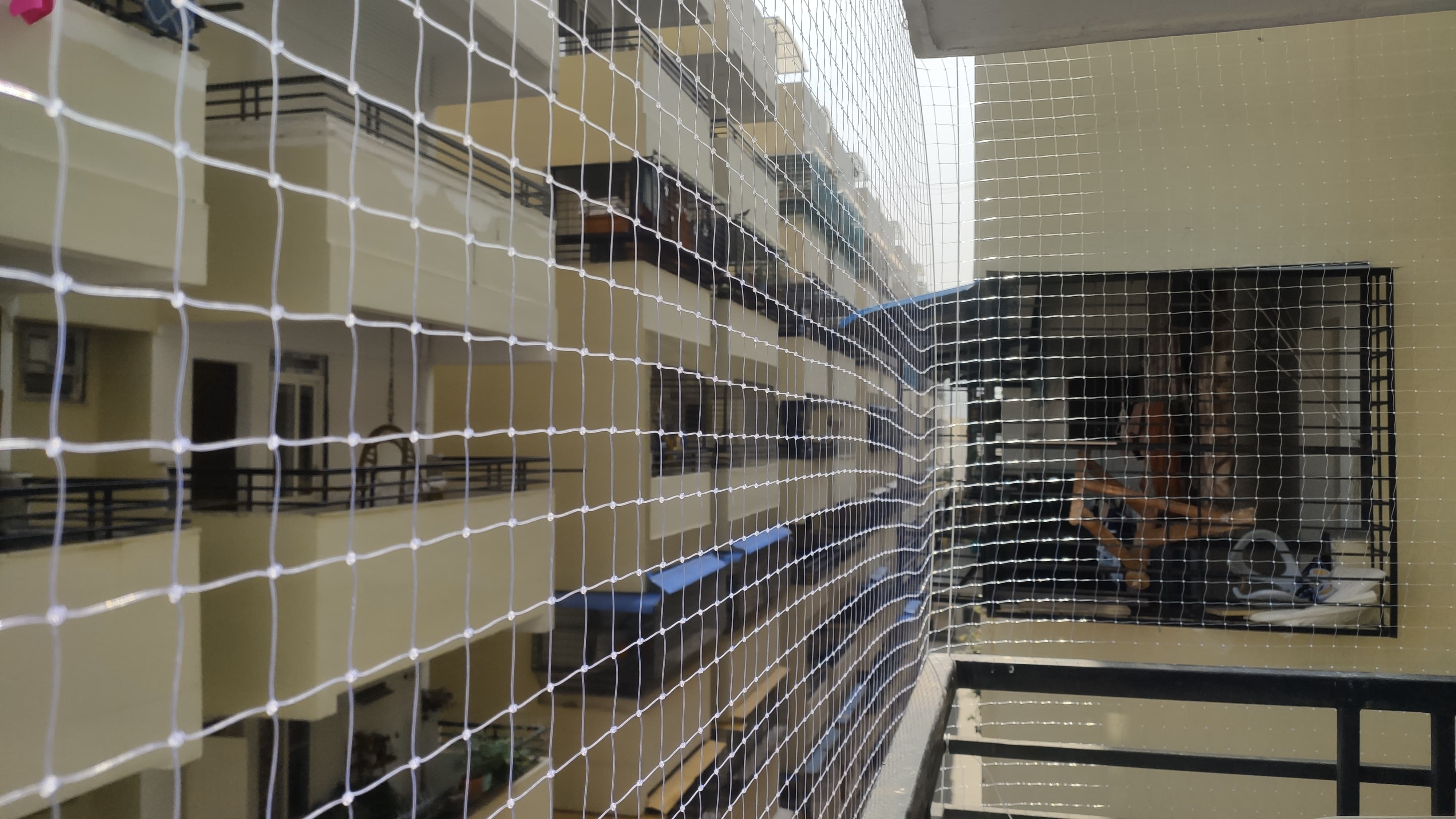 Balcony Safety Net Installation